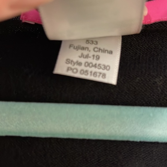 Lilly Pulitzer Ramona Fringe Sweater black size medium - Picture 7 of 8